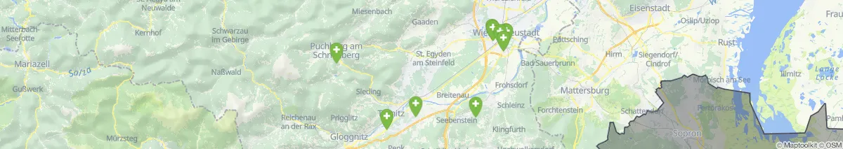 Map view for Pharmacies emergency services nearby Würflach (Municipality, Niederösterreich) (203)